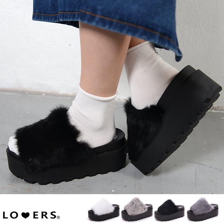 春新作 厚底ファーサンダル 靴[品番：JP000002919]｜LOVERS