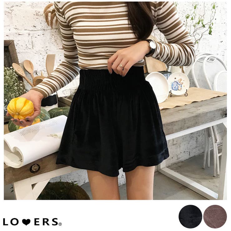 春新作 ベロアショートパンツ ma[品番：JP000004353]｜LOVERS