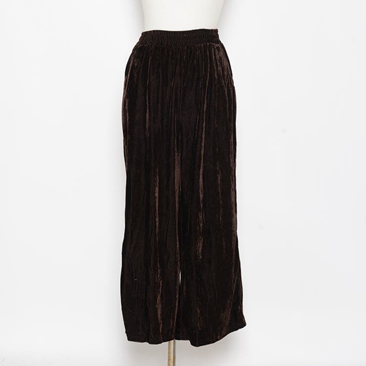 夏新作 ワイドベロアパンツ ボトムス パンツ レディース ベロアパンツ ベロア 品番 Jp Lovers ラバーズ のレディースファッション通販 Shoplist ショップリスト