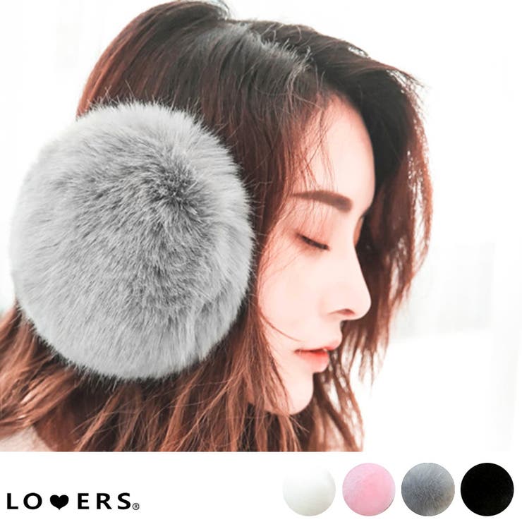 冬新作 シンプルファーイヤーマフ 小物[品番：JP000004663]｜LOVERS