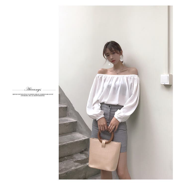 夏新作 ロングスリーブオフショルダートップス ma | LOVERS | 詳細画像8 