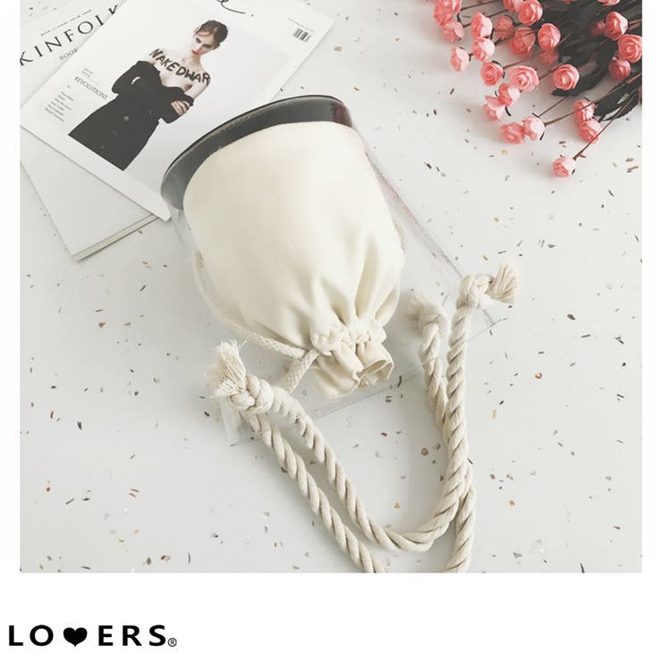 冬新作 クリア巾着ショルダーバッグ バッグ | LOVERS | 詳細画像1 