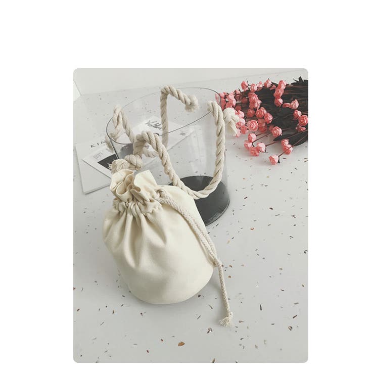 冬新作 クリア巾着ショルダーバッグ バッグ | LOVERS | 詳細画像4 