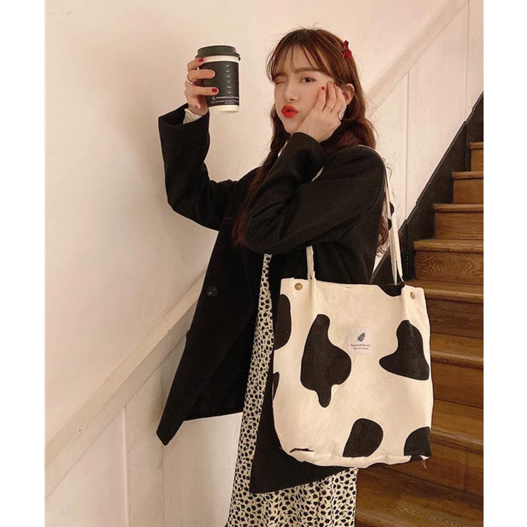 ウシ柄 | 冬新作 コーデュロイトート キャンバス | LOVERS