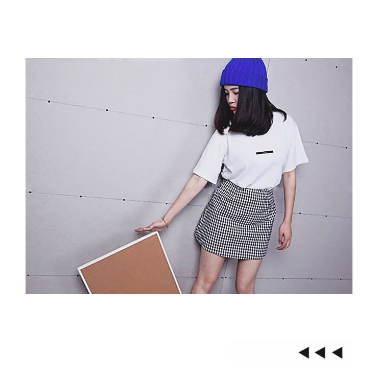 春新作 ギンガムチェックミニスカート ボトムス[品番 春新作 ギンガムチェックミニスカート ボトムス[品番