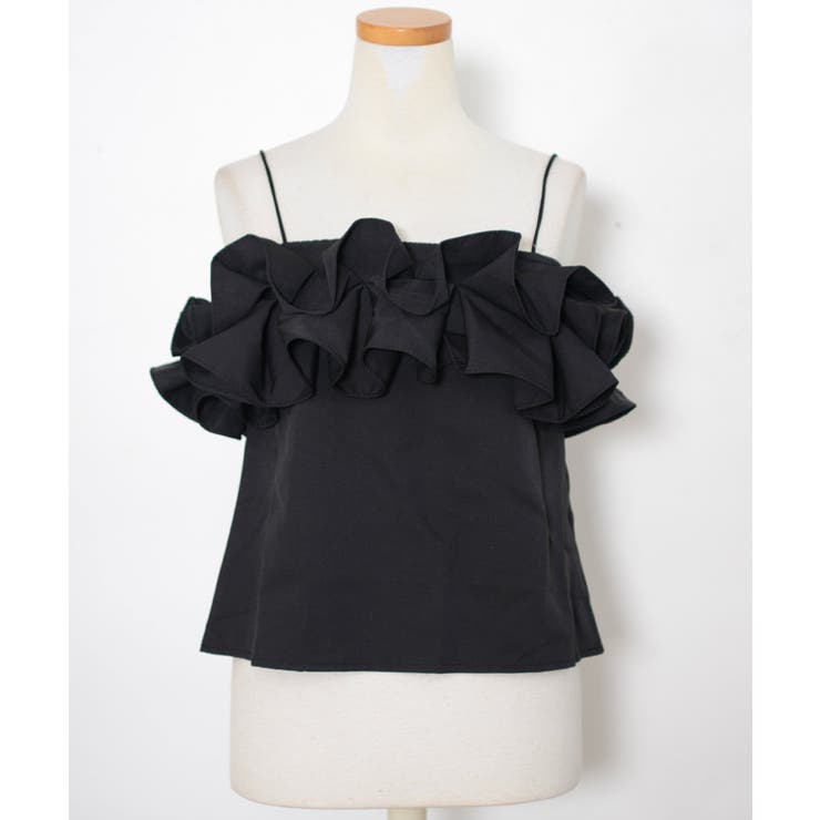 冬新作 フリルオフショルキャミソール ma | LOVERS | 詳細画像2 