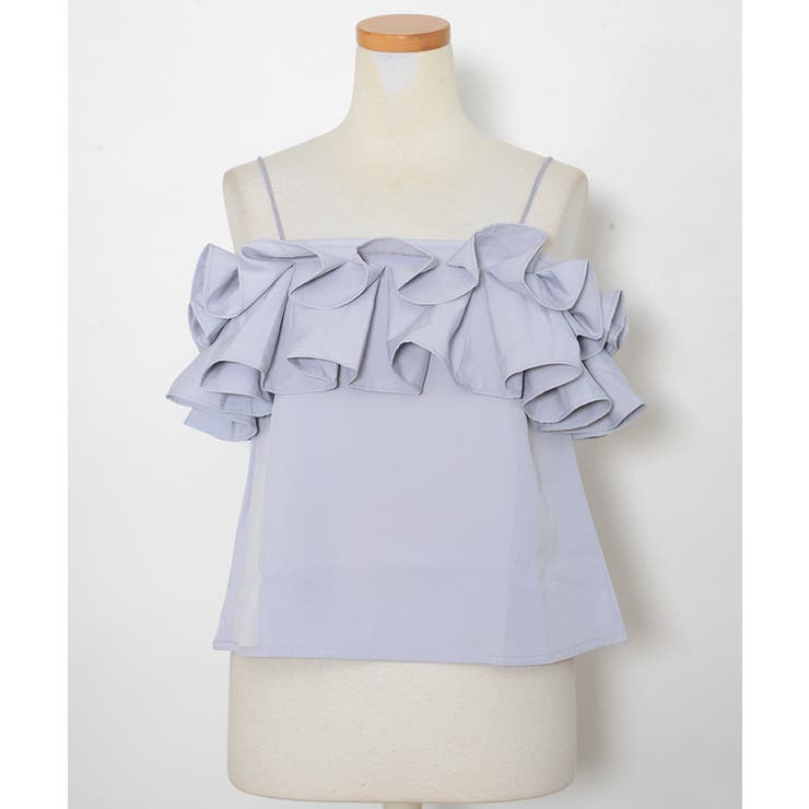 冬新作 フリルオフショルキャミソール ma | LOVERS | 詳細画像4 