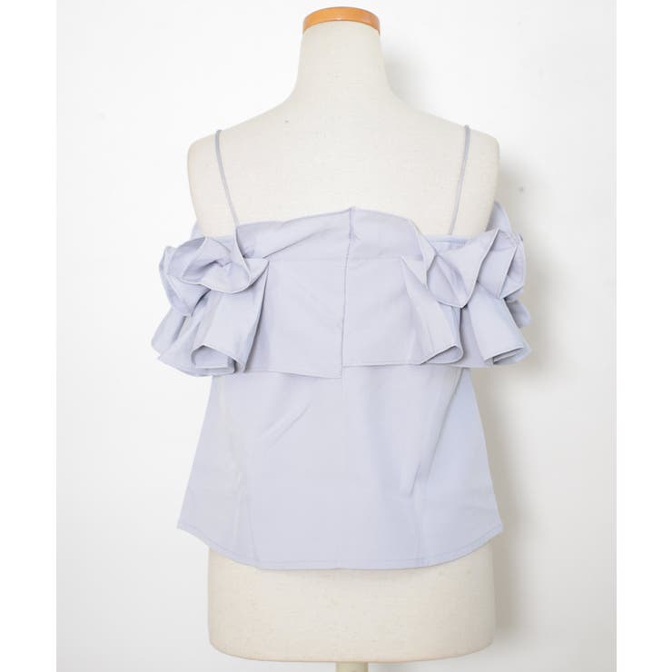 冬新作 フリルオフショルキャミソール ma | LOVERS | 詳細画像6 