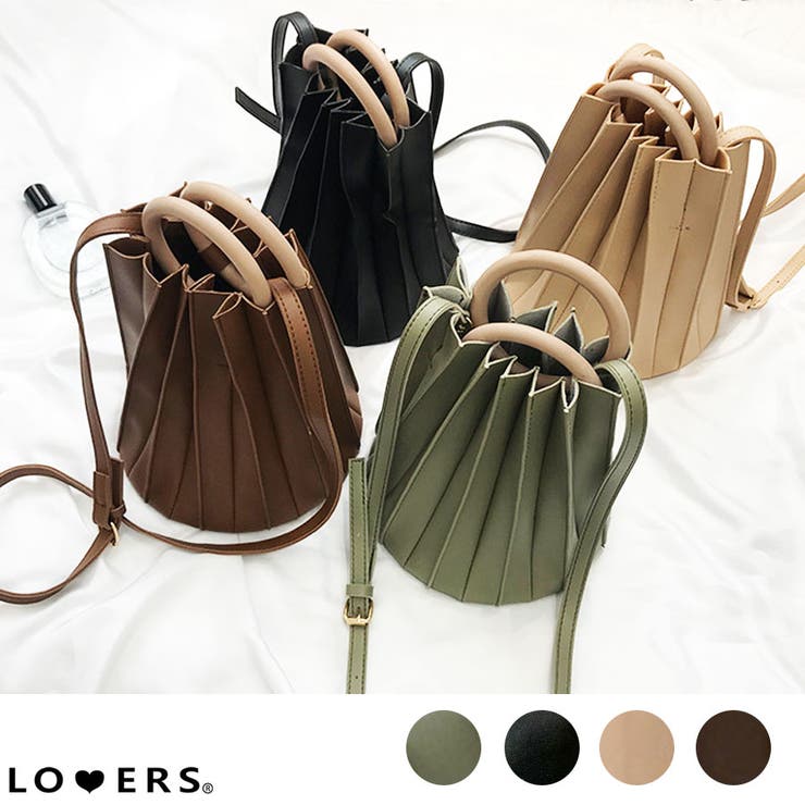 冬新作 ウッドハンドルプリーツバッグ バッグ | LOVERS | 詳細画像1 