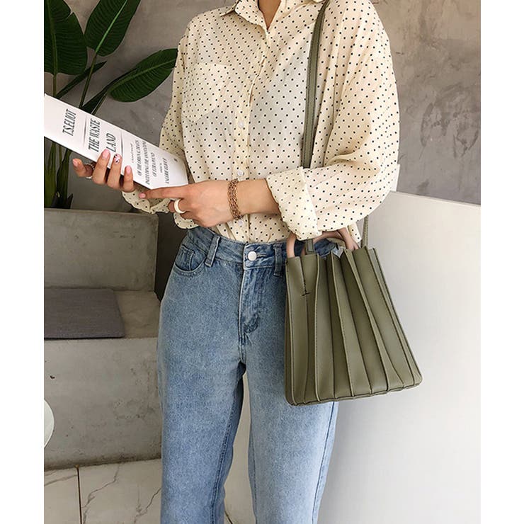 冬新作 ウッドハンドルプリーツバッグ バッグ | LOVERS | 詳細画像2 