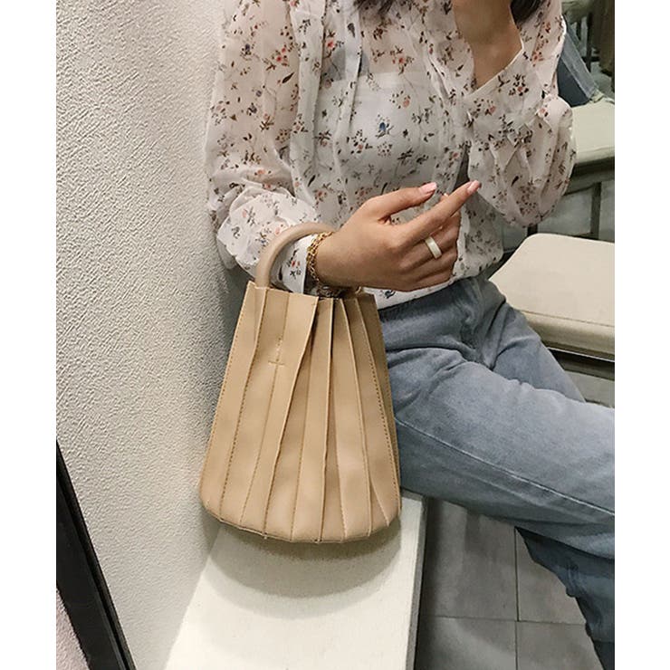 冬新作 ウッドハンドルプリーツバッグ バッグ | LOVERS | 詳細画像3 