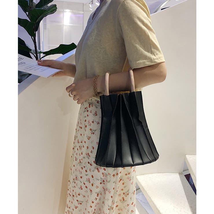 冬新作 ウッドハンドルプリーツバッグ バッグ | LOVERS | 詳細画像4 