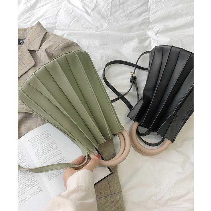 冬新作 ウッドハンドルプリーツバッグ バッグ | LOVERS | 詳細画像9 