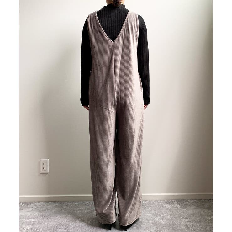 冬新作 ベロアオールインワン オールインワン[品番：JP000005621