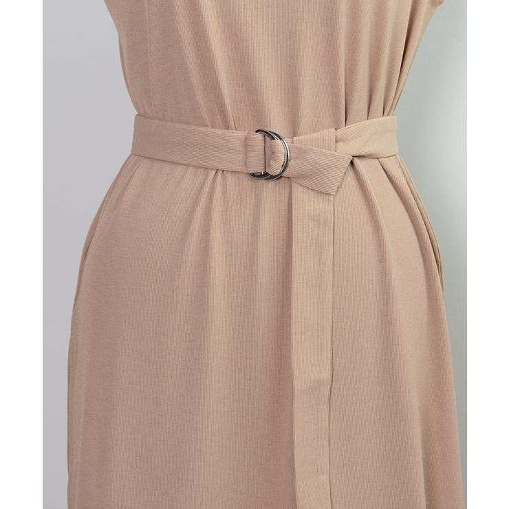 冬新作 ベルト付き細リブスリットチュニック シンプル | LOVERS | 詳細画像24 