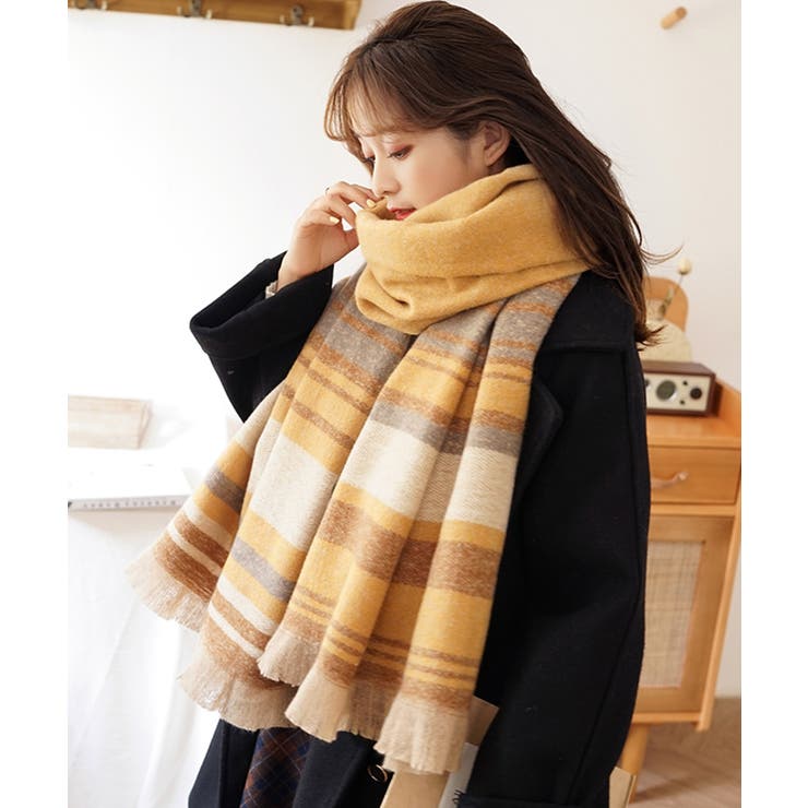 冬新作 マルチボーダーマフラー ボーダー[品番：JP000005896]｜LOVERS