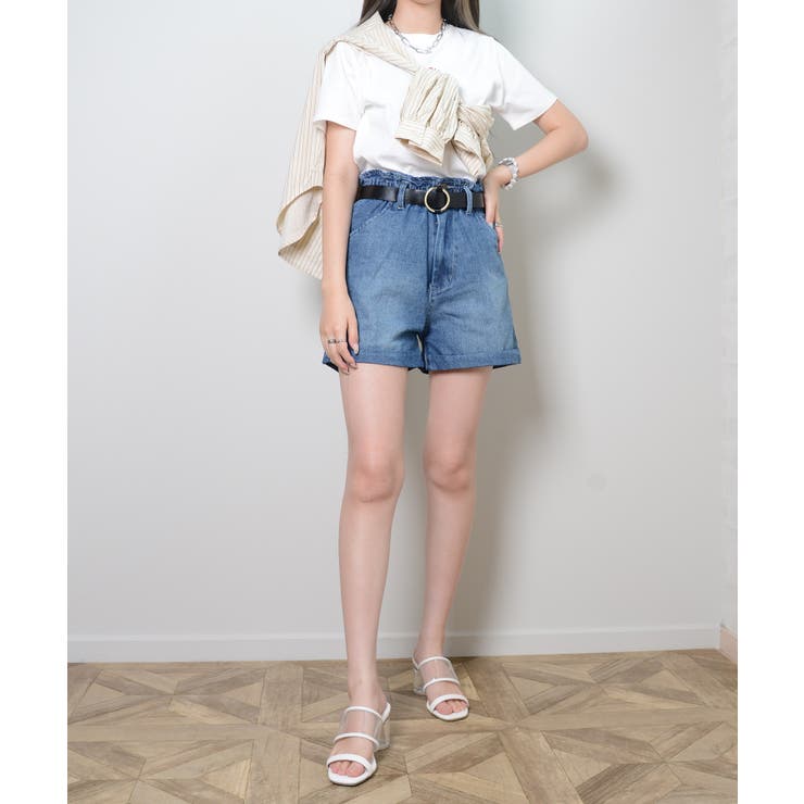 d.i.a.♡新品 デニムショートパンツ 大きいサイズ レディース ボトムス[品番：GJ000018145
