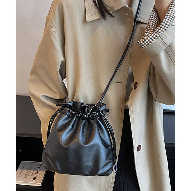 Paul Smith✨未使用級　巾着型レザーリュック　裏地花柄　ゴールド金具 Paul Smith ポールスミス メンズ バックパック リュック 7169-ASGRAI