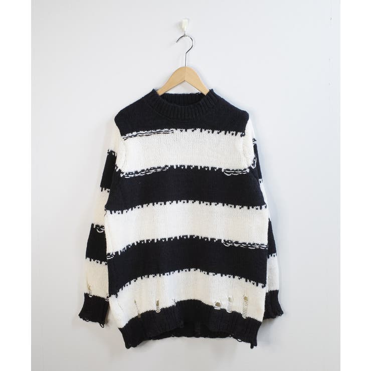 冬新作 ダメージ加工 ボーダー | LOVERS | 詳細画像10 