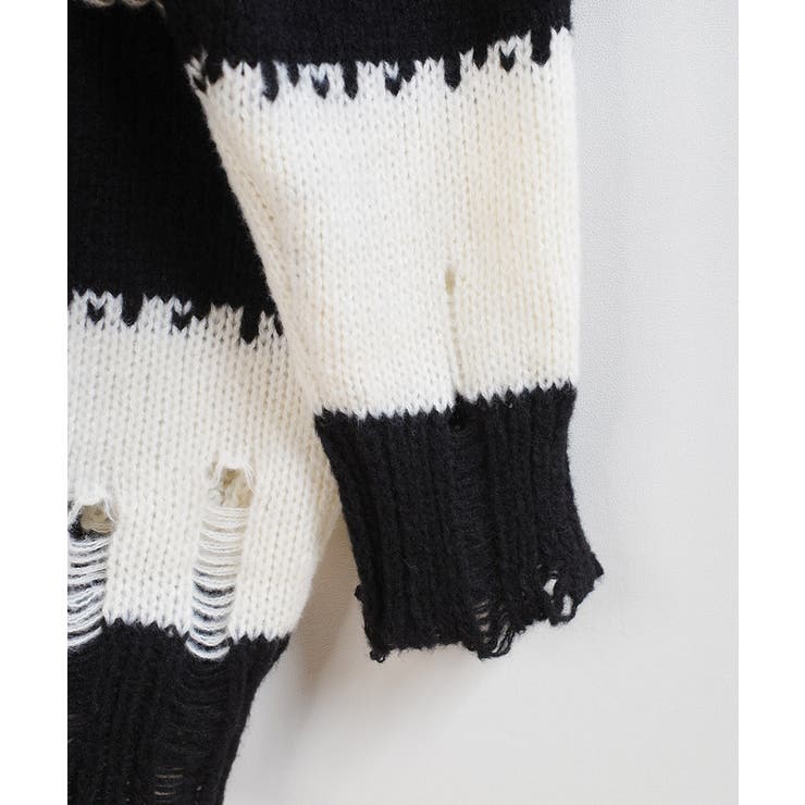 冬新作 ダメージ加工 ボーダー | LOVERS | 詳細画像13 