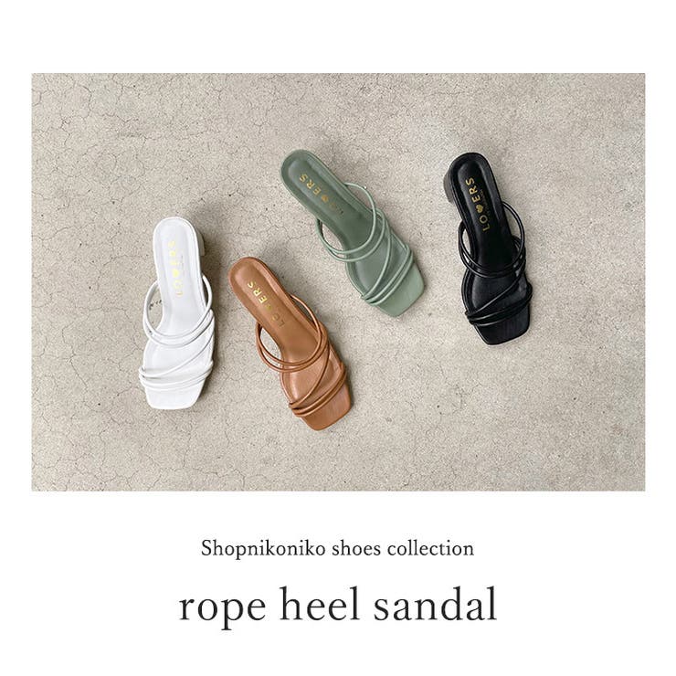 冬新作 細ストラップ ミュールサンダル[品番：JP000006328]｜LOVERS  