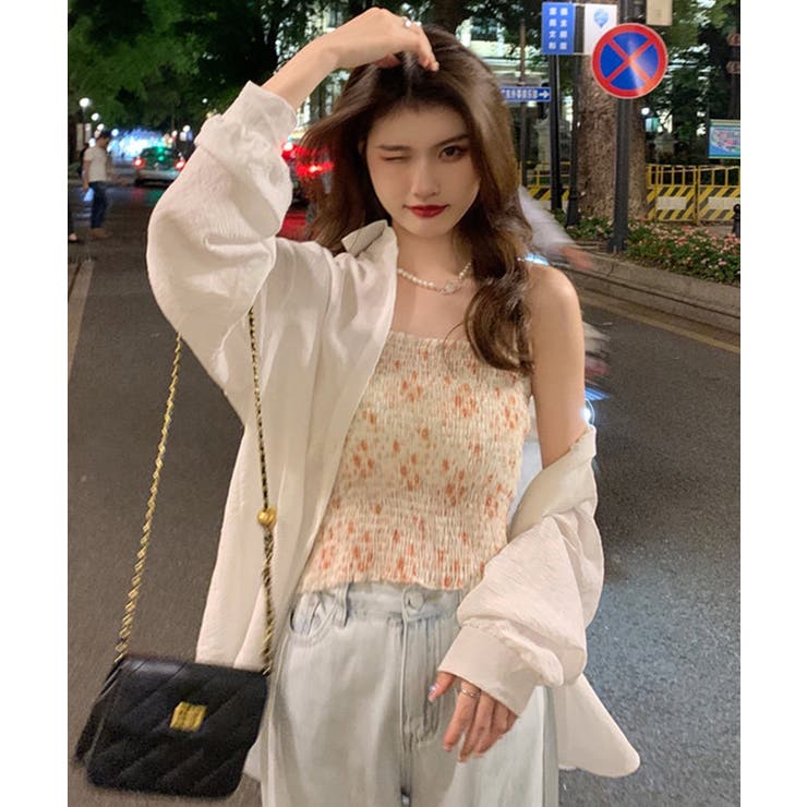 フード付きシアーシャツ | Hooded loose shirt (chiica select)