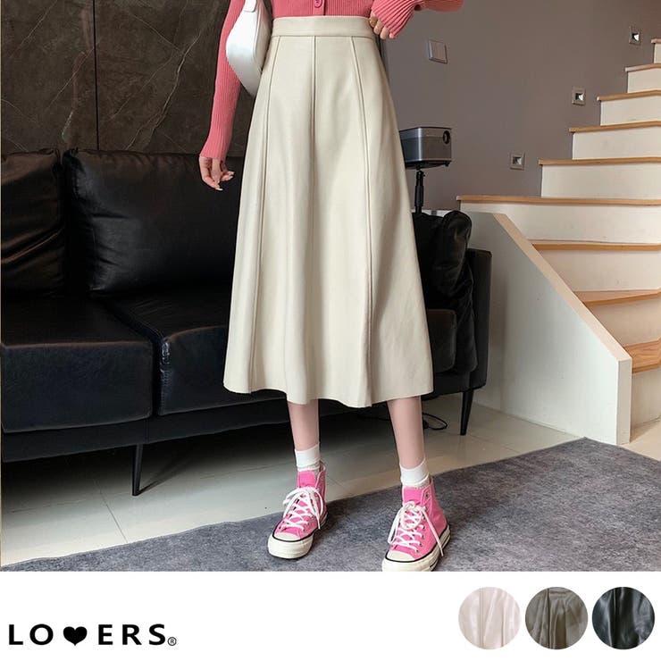 冬新作 ハイウエスト フェイクレザー | LOVERS | 詳細画像1 