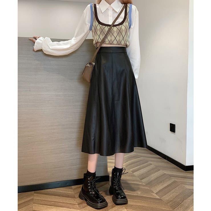 冬新作 ハイウエスト フェイクレザー | LOVERS | 詳細画像6 