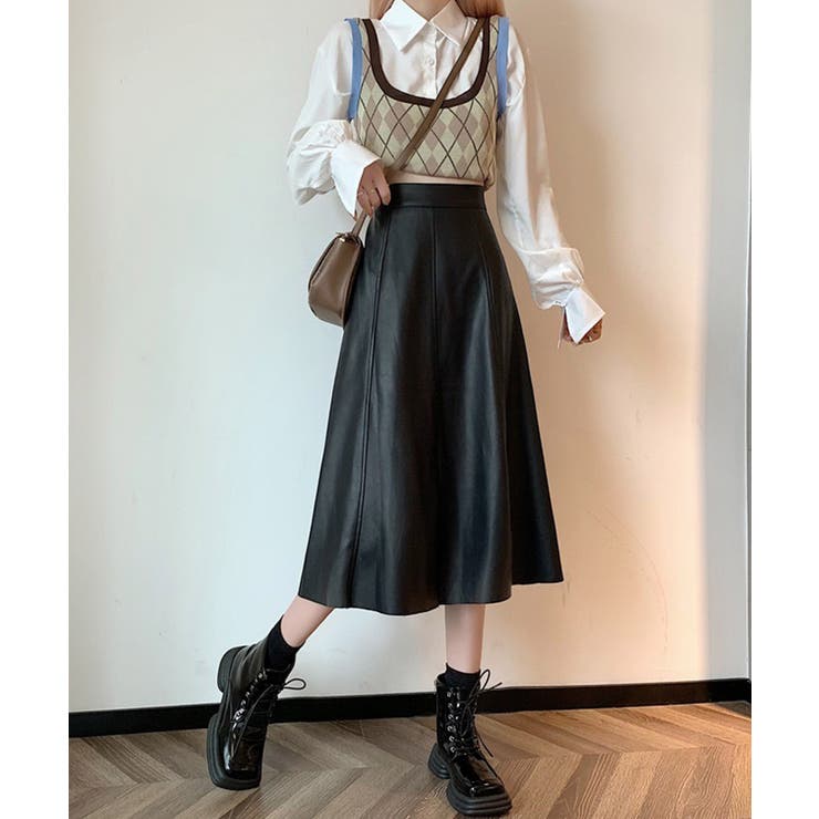 冬新作 ハイウエスト フェイクレザー | LOVERS | 詳細画像7 