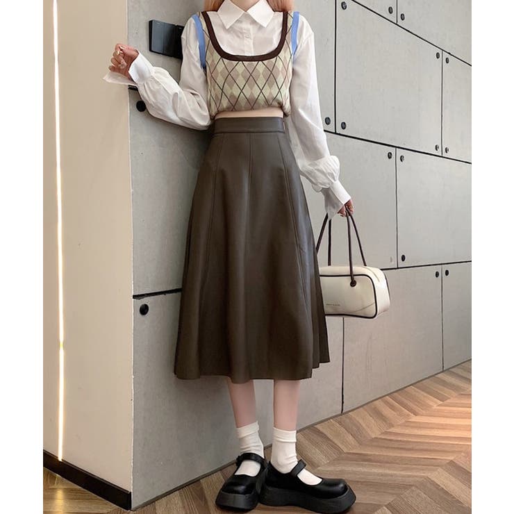 冬新作 ハイウエスト フェイクレザー | LOVERS | 詳細画像15 