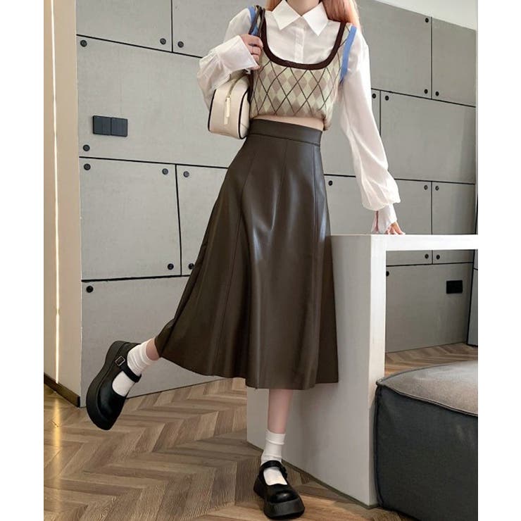 冬新作 ハイウエスト フェイクレザー | LOVERS | 詳細画像17 