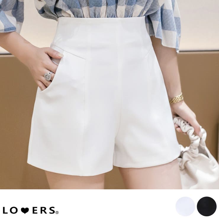 冬新作 ハイウエスト タックショートパンツ | LOVERS | 詳細画像1 