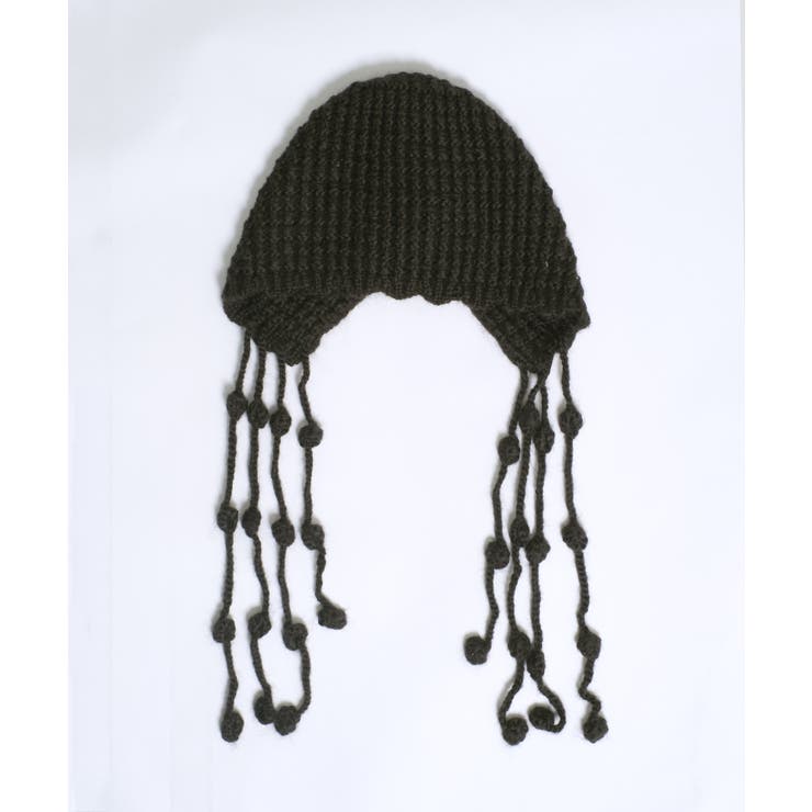 冬新作 ポンポン紐付き フードニットキャップ | LOVERS | 詳細画像14 