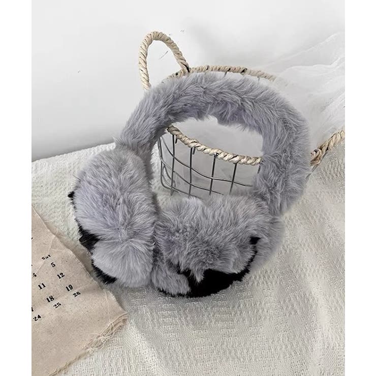 グレー | 冬新作 星マーク フェイクファー | LOVERS