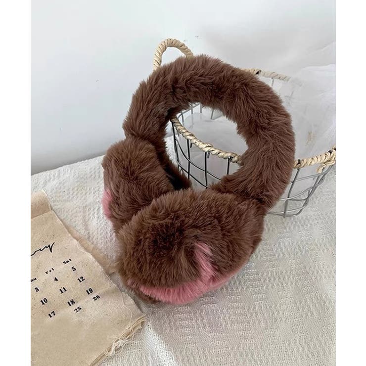 ブラウン | 冬新作 星マーク フェイクファー | LOVERS