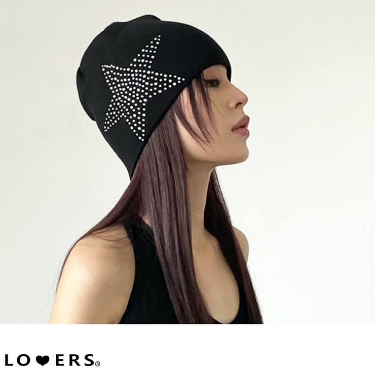 冬新作 星ラインストーン ビーニー[品番：JP000006611]｜LOVERS