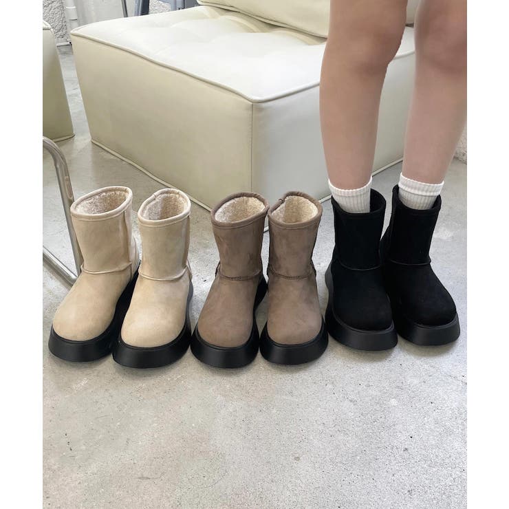 冬新作 厚底 ムートンブーツ | LOVERS | 詳細画像4 