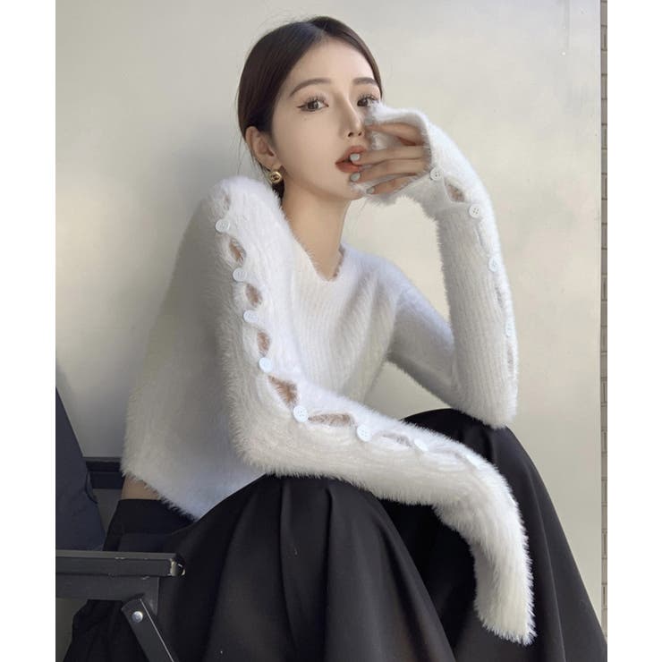 冬新作 クロップド丈 袖ボタン | LOVERS | 詳細画像10 