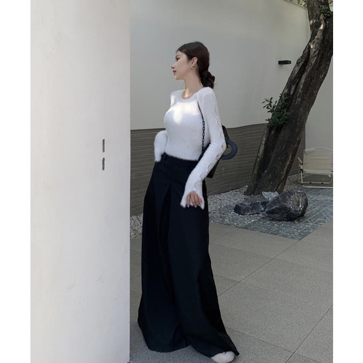 冬新作 クロップド丈 袖ボタン | LOVERS | 詳細画像11 