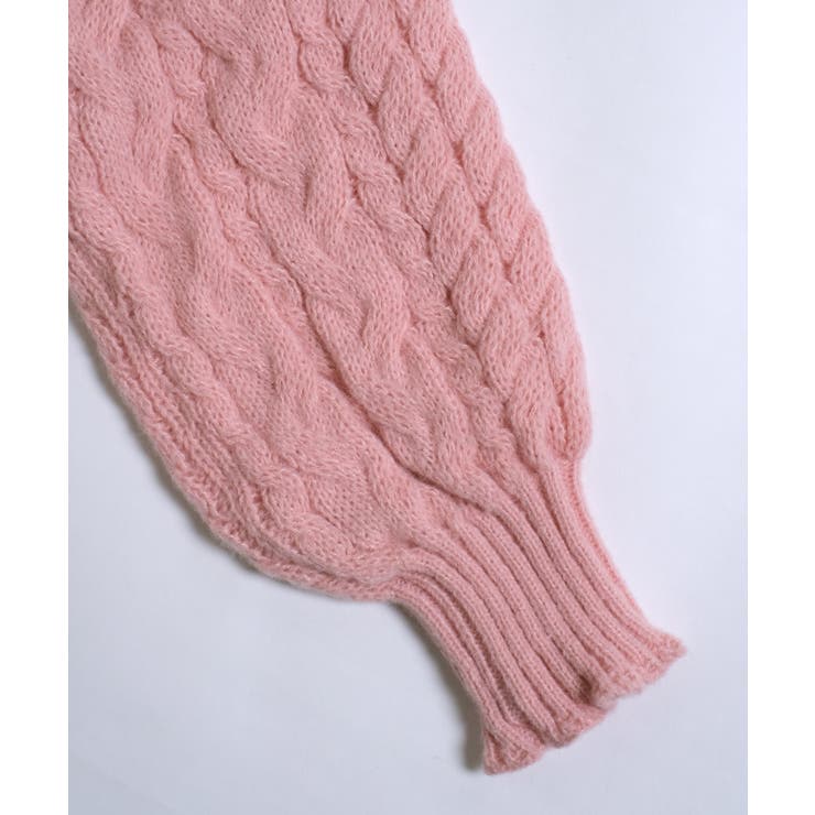 冬新作 Vネック ケーブル編みニット | LOVERS | 詳細画像30 