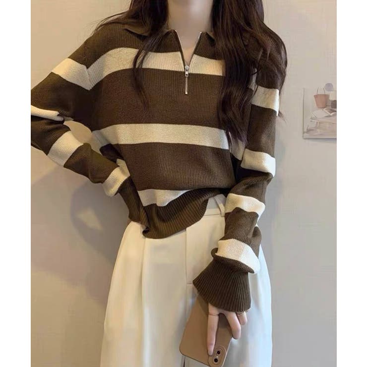 冬新作 ハーフジップ ボーダー | LOVERS | 詳細画像21 