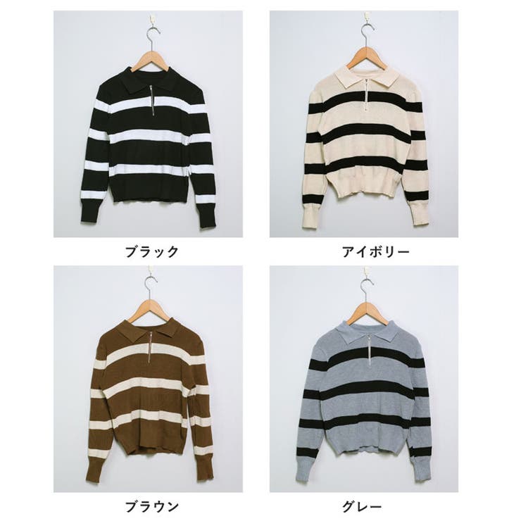 冬新作 ハーフジップ ボーダー | LOVERS | 詳細画像33 