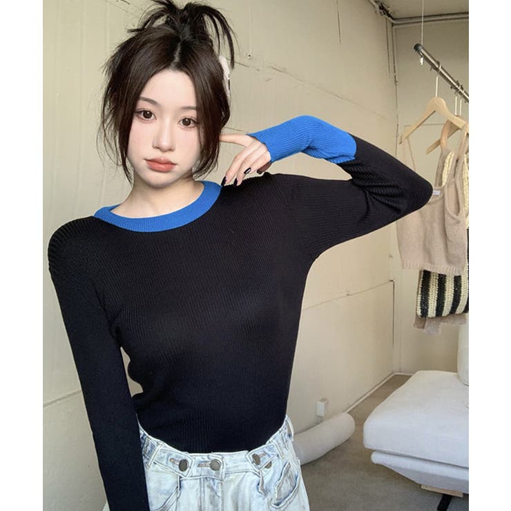 冬新作 フィンガーホール 配色 | LOVERS | 詳細画像4 