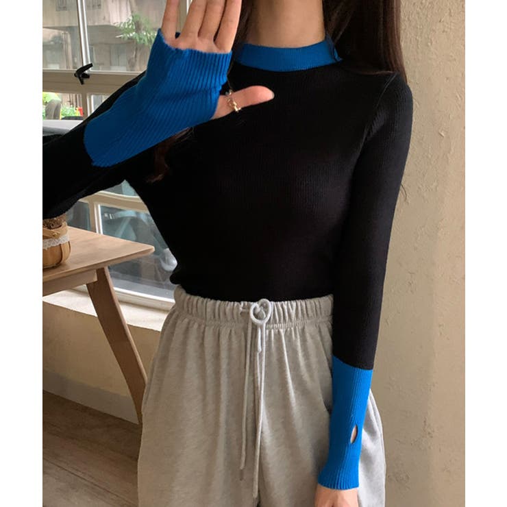 冬新作 フィンガーホール 配色 | LOVERS | 詳細画像6 