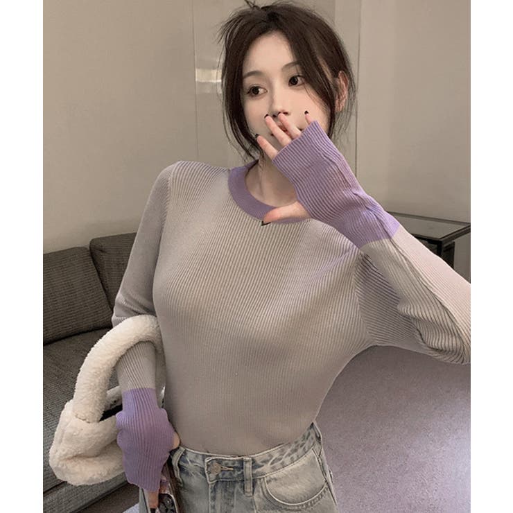 冬新作 フィンガーホール 配色 | LOVERS | 詳細画像8 