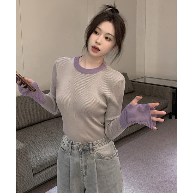 冬新作 フィンガーホール 配色 | LOVERS | 詳細画像9 