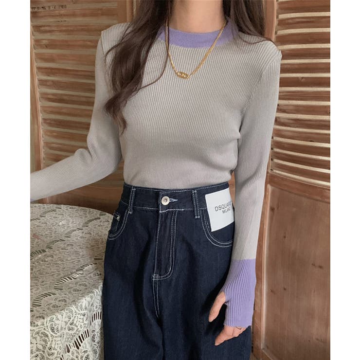 冬新作 フィンガーホール 配色 | LOVERS | 詳細画像10 