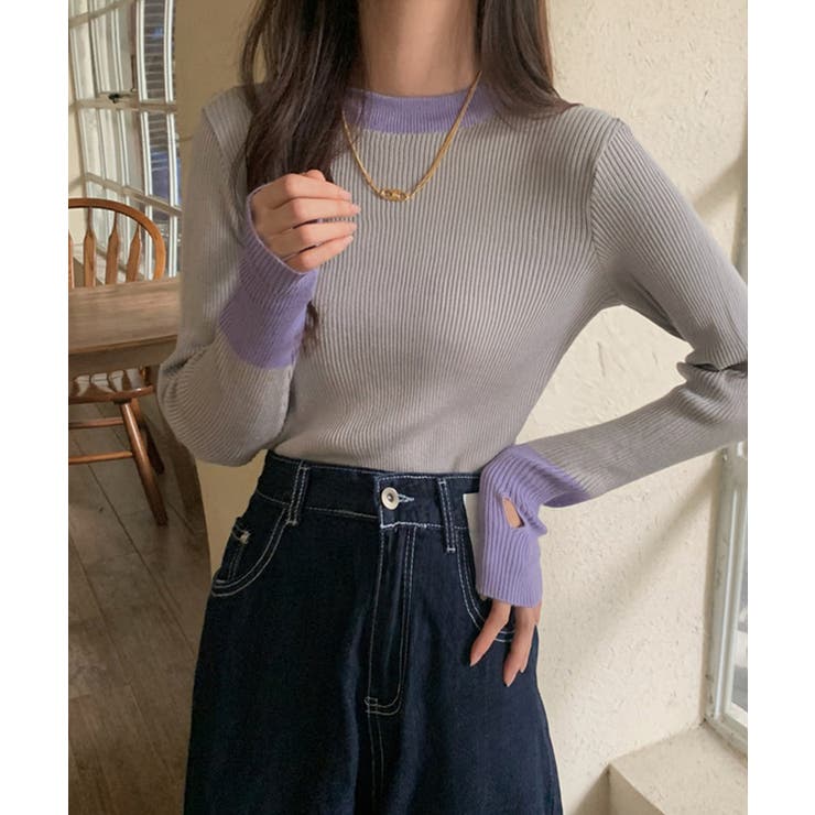 冬新作 フィンガーホール 配色 | LOVERS | 詳細画像11 