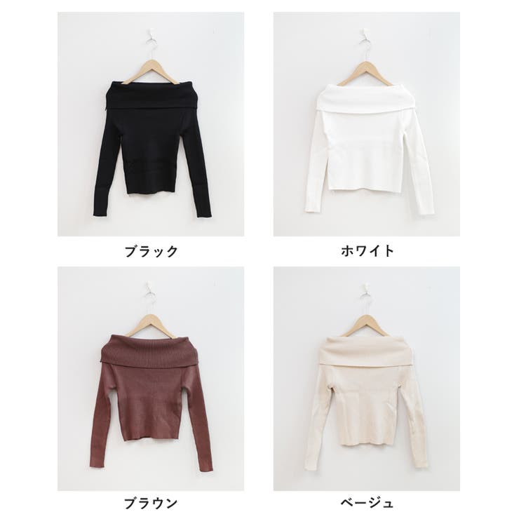 冬新作 オフショルダー リブニットトップス | LOVERS | 詳細画像23 