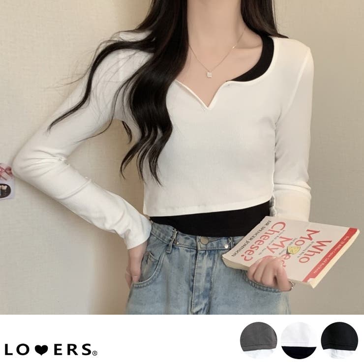 冬新作 ショート丈 レイヤード風 | LOVERS | 詳細画像1 